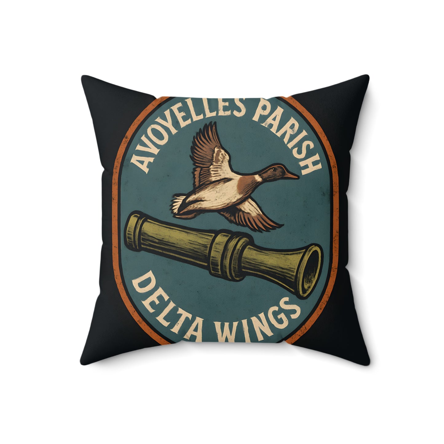 Vintage Avoyelles Parish Delta Wings Throw Pillow