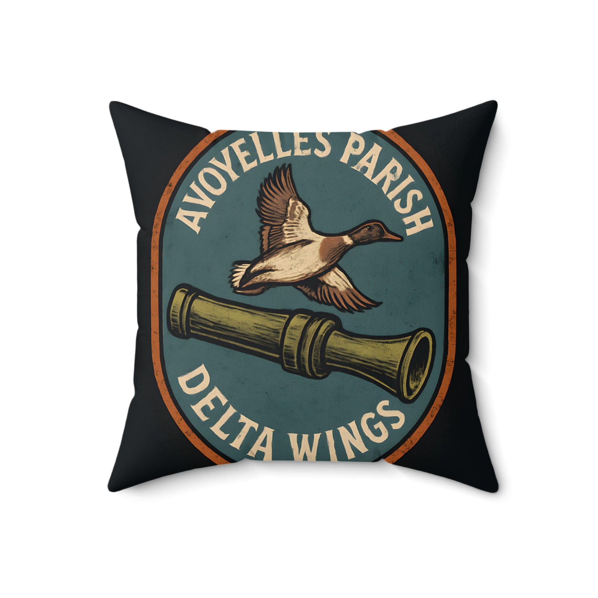Vintage Avoyelles Parish Delta Wings Throw Pillow