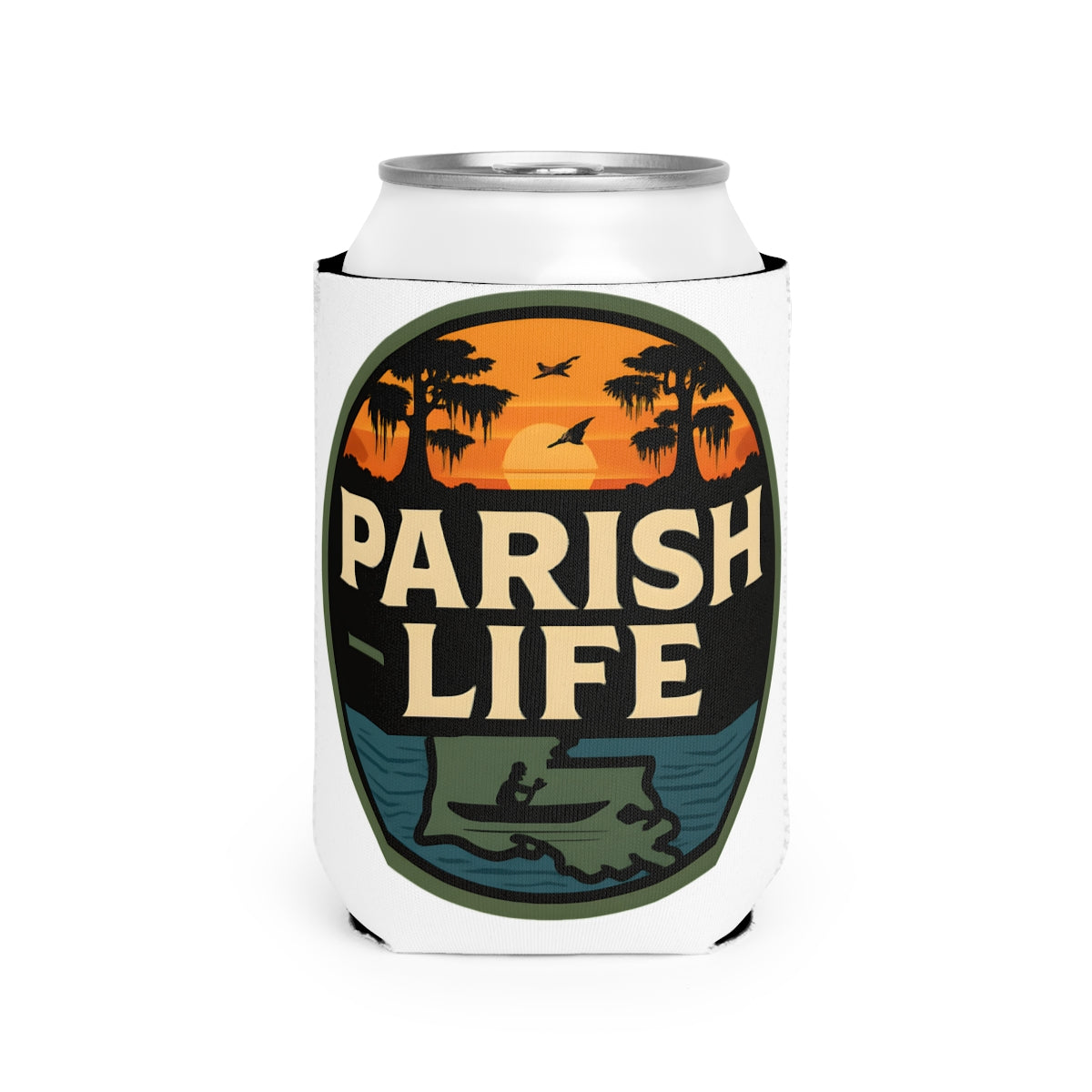 Parish Life Retro Sunset Design Drink Can Cooler product