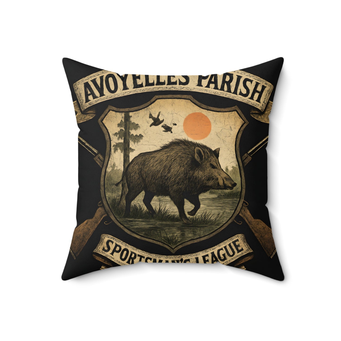 Avoyelles Parish Sportsmans League Throw Pillow product type