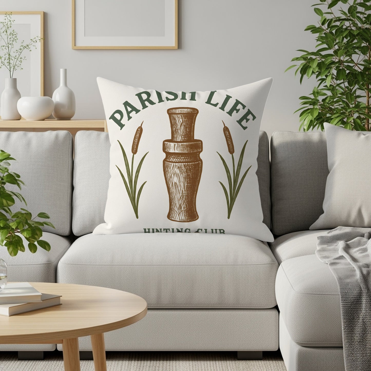 Parish Life Hunting Club Decorative Pillow product type