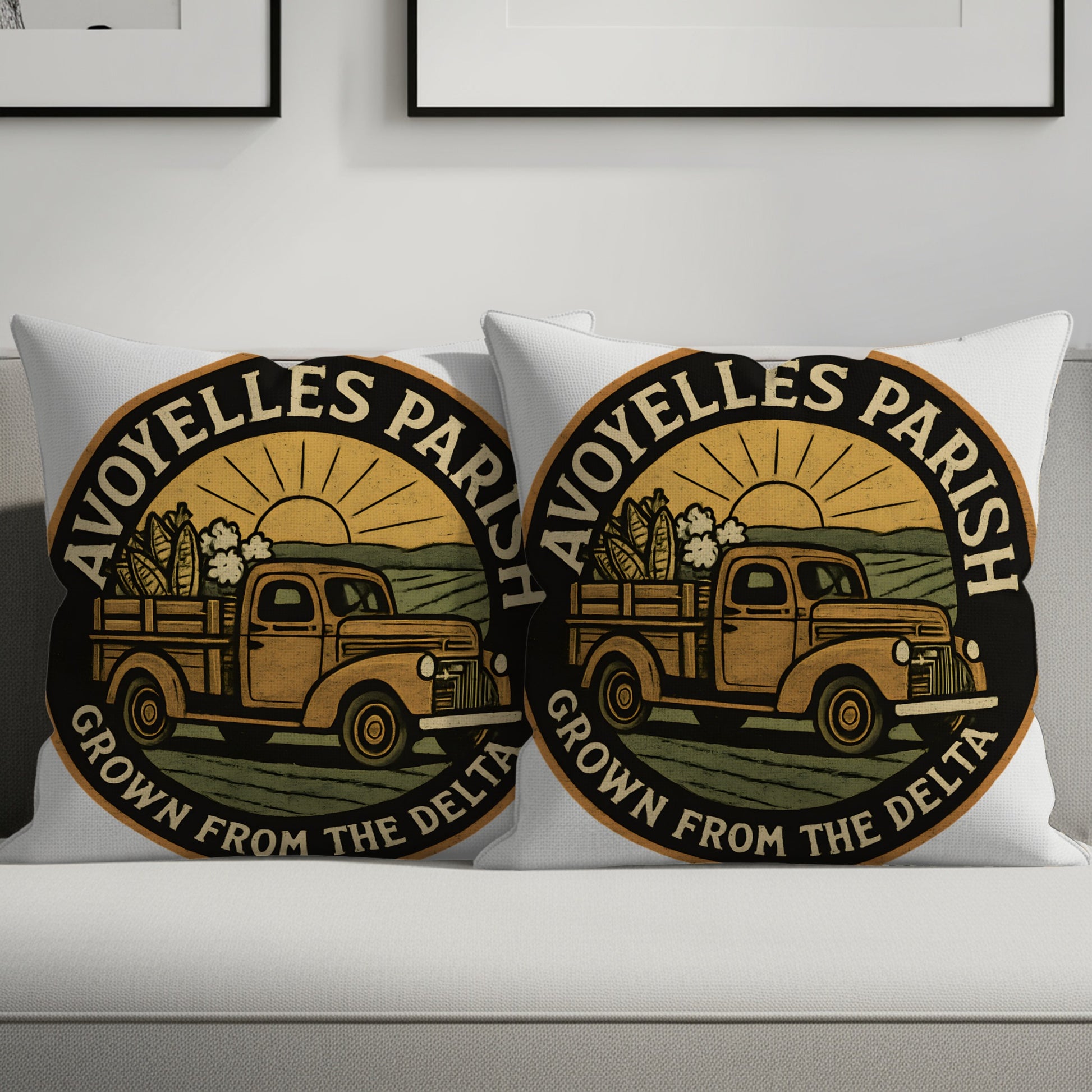 Avoyelles Parish Grown From the Delta Truck Pillow product type