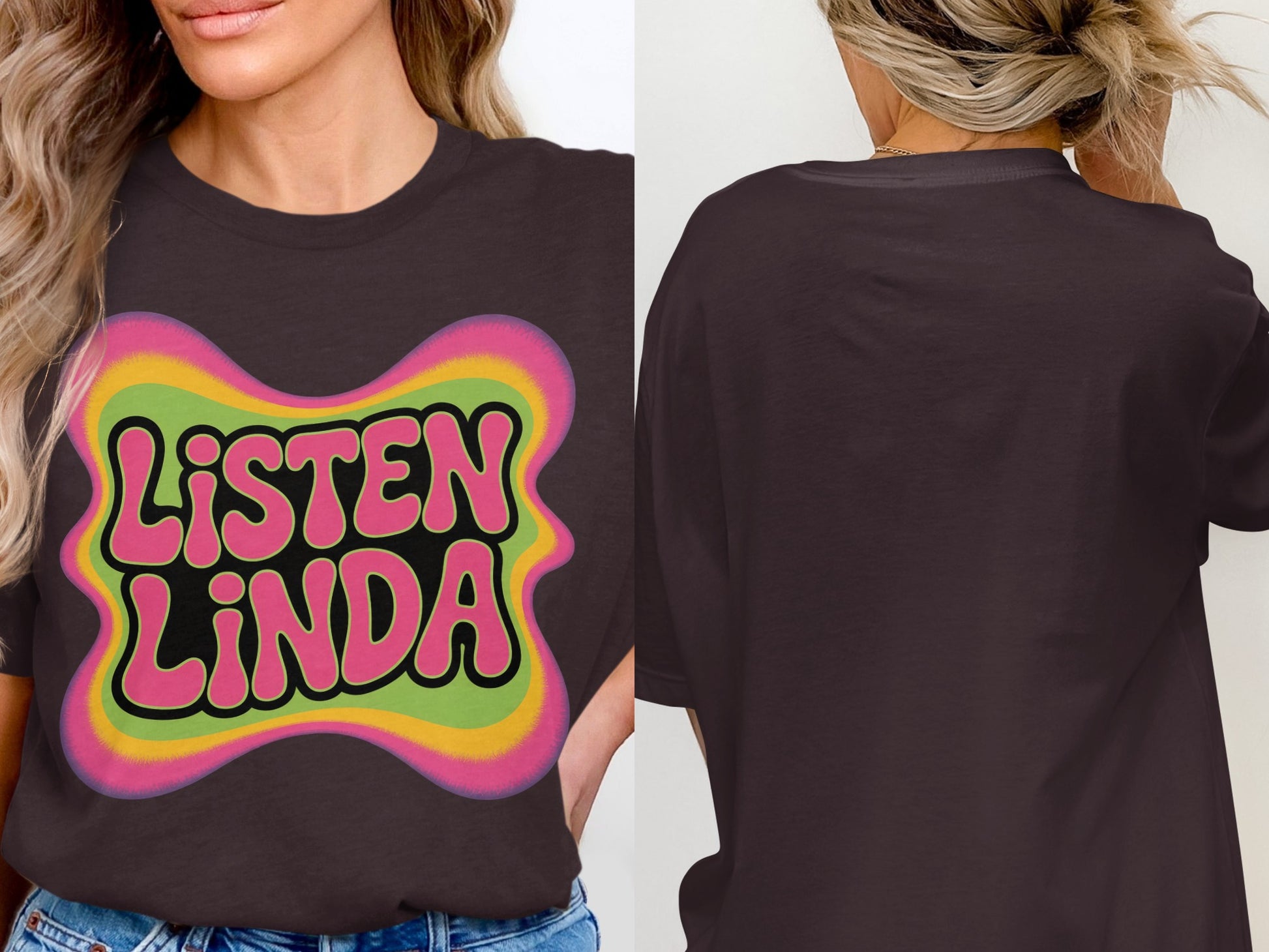 Listen Linda Graphic Tee Vintage Style product