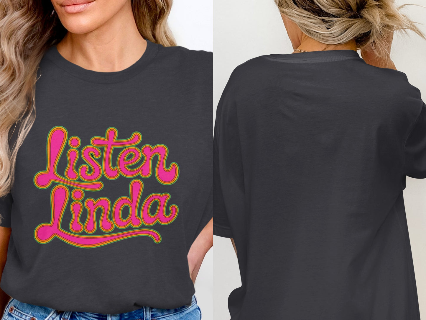 Listen Linda Graphic Tee Stylish Women T-Shirt product