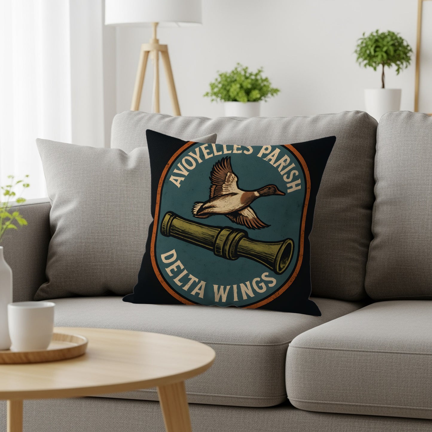 Avoyelles Parish Delta Wings Printed Pillow product type