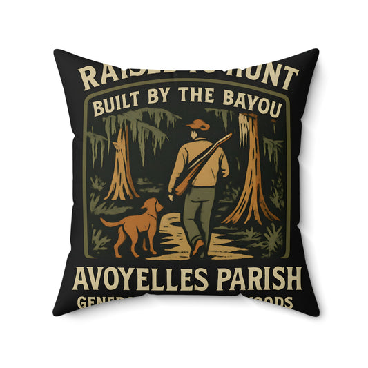 Raised to Hunt Avoyelles Parish Pillow product