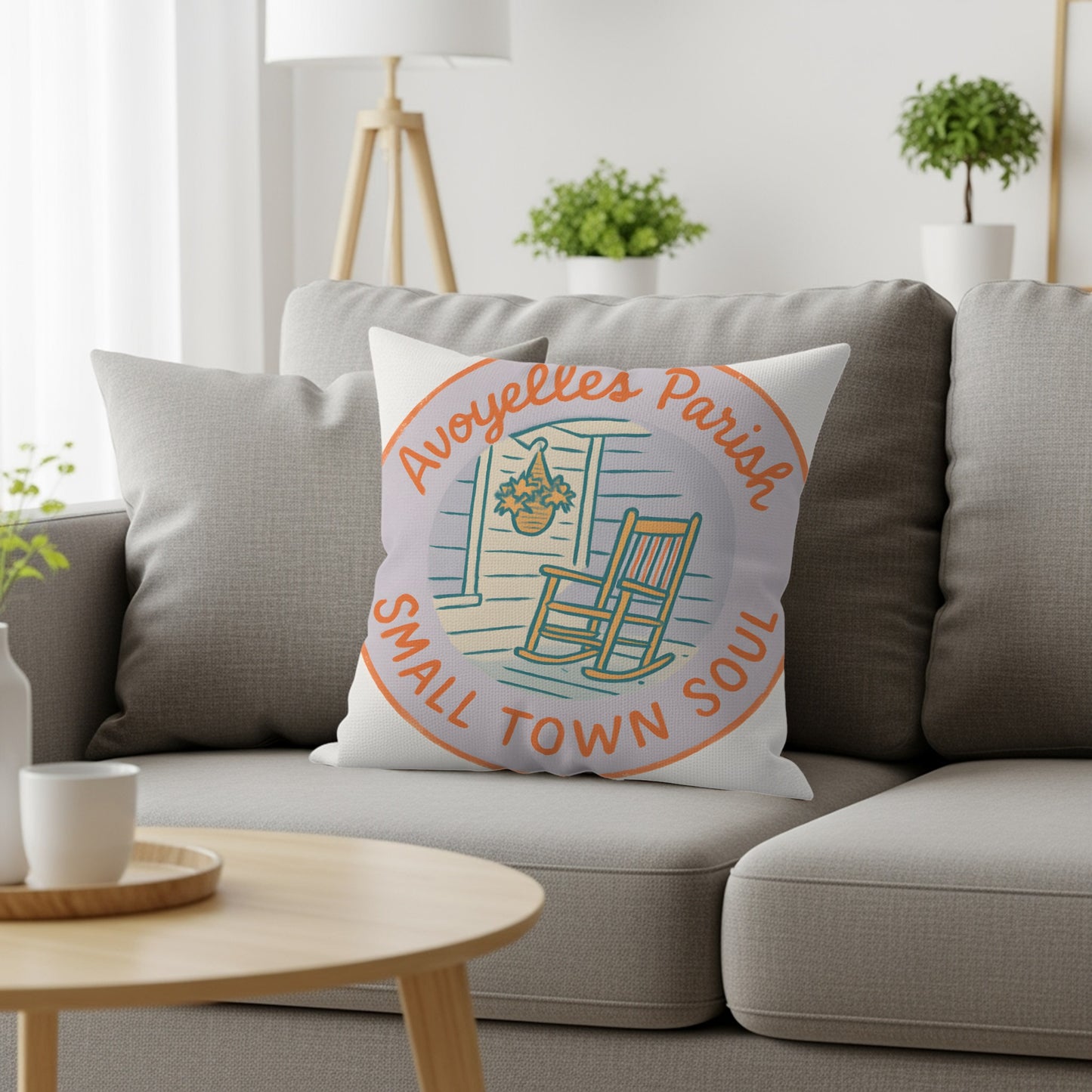 Avoyelles Parish Small Town Soul Throw Pillow product type