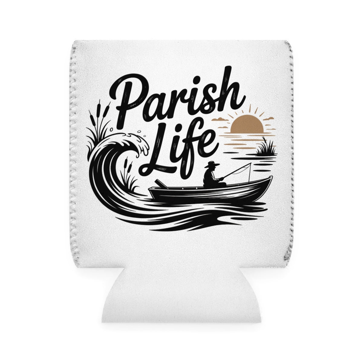 Parish Life Fishing Boat Wave Sunset Design product