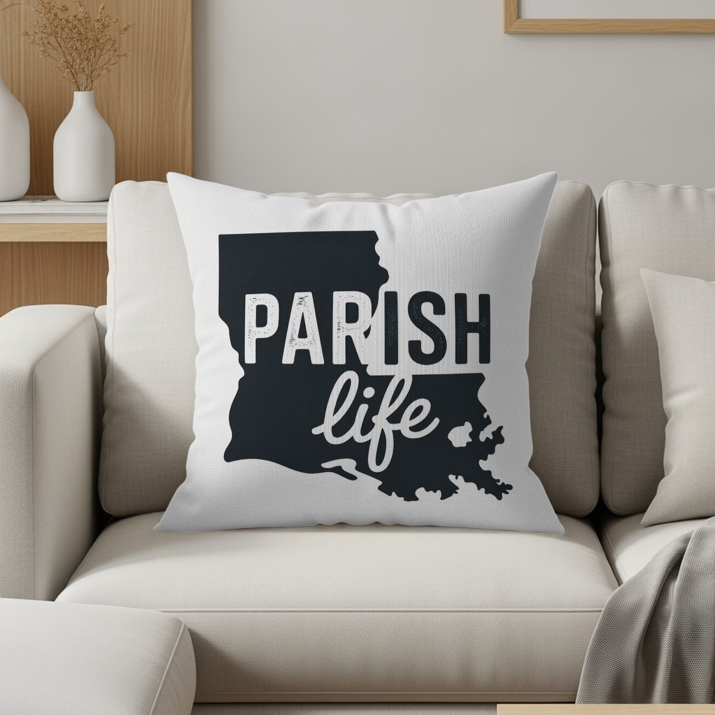Parish Life Louisiana State Decorative Pillow product type
